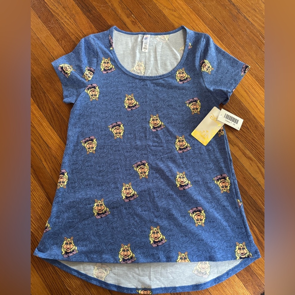 NWT LulaRoe Miss Piggy Tee Shirt Size XS